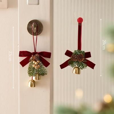 Christmas Bow Bell Wreath Ornament