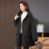 Women's 2024 Winter Fleece-Lined Thick Cotton Coat - Plus Size, Casual, Loose-Fit, Middle-Aged Style.
