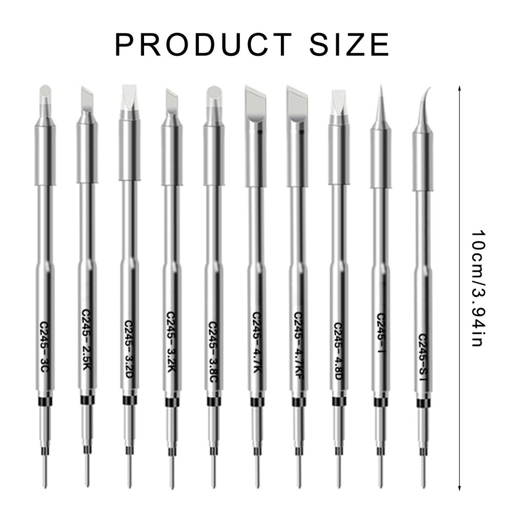 Uprgades C245 Soldering Iron Tip Lead Frees Soldering Tip Soldering Iron Head for DIY Projects & Electronic Repairs