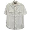 RRL White 25 Stainless Steel Selvedge Detail Chambray Work Shirt Tops S whiteUsed
