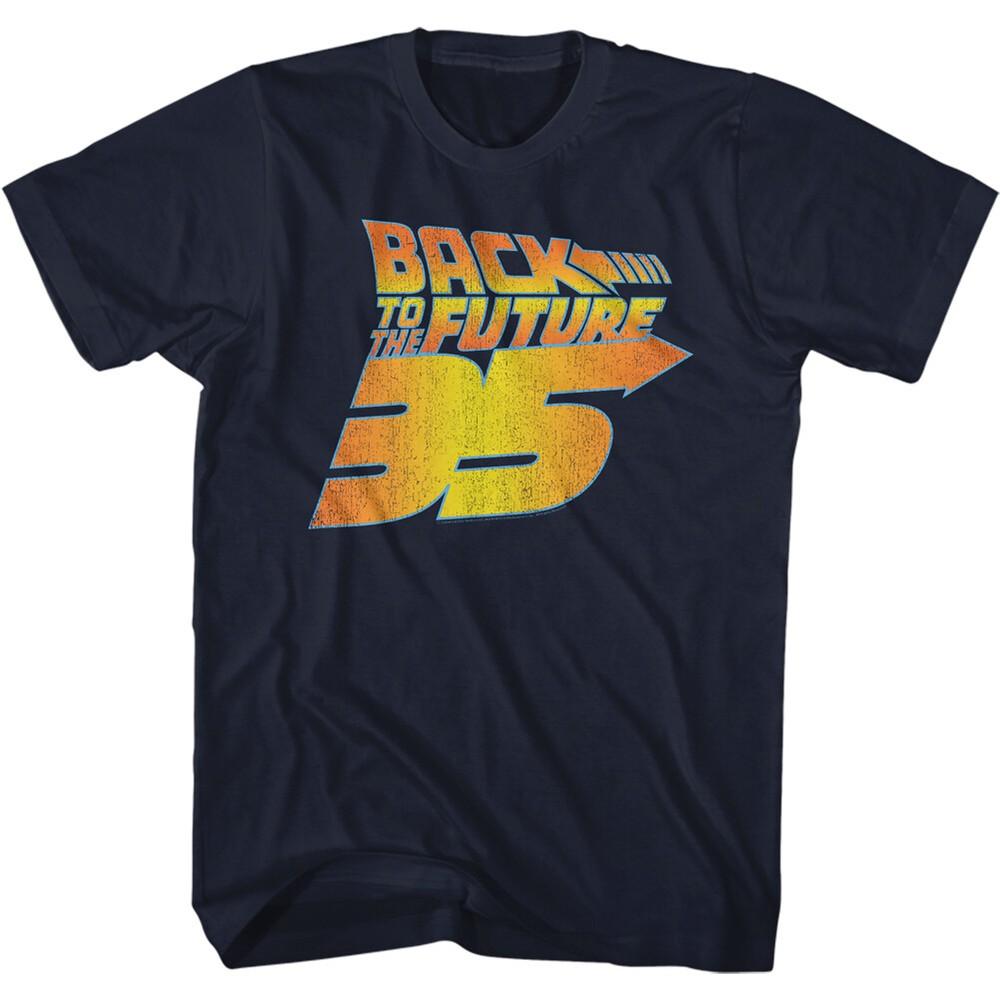 Back To The Future Movie Logo 35 Distressed Christopher Llyod Men s T Shirt  Unisex T-Shirt XXXXL