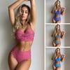 2025 Women Bikini Sexy High Waist Bathing Suit Beach Swimwear Push Up Female Summer Swimsuit
