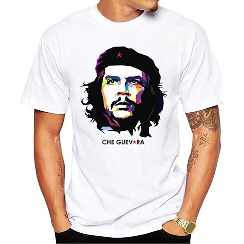 2020 Men New Fashion Che Guevara and Fidel Castro Printed Tshirt Short Sleeve Casual Tee Shirts Cool Design Tops