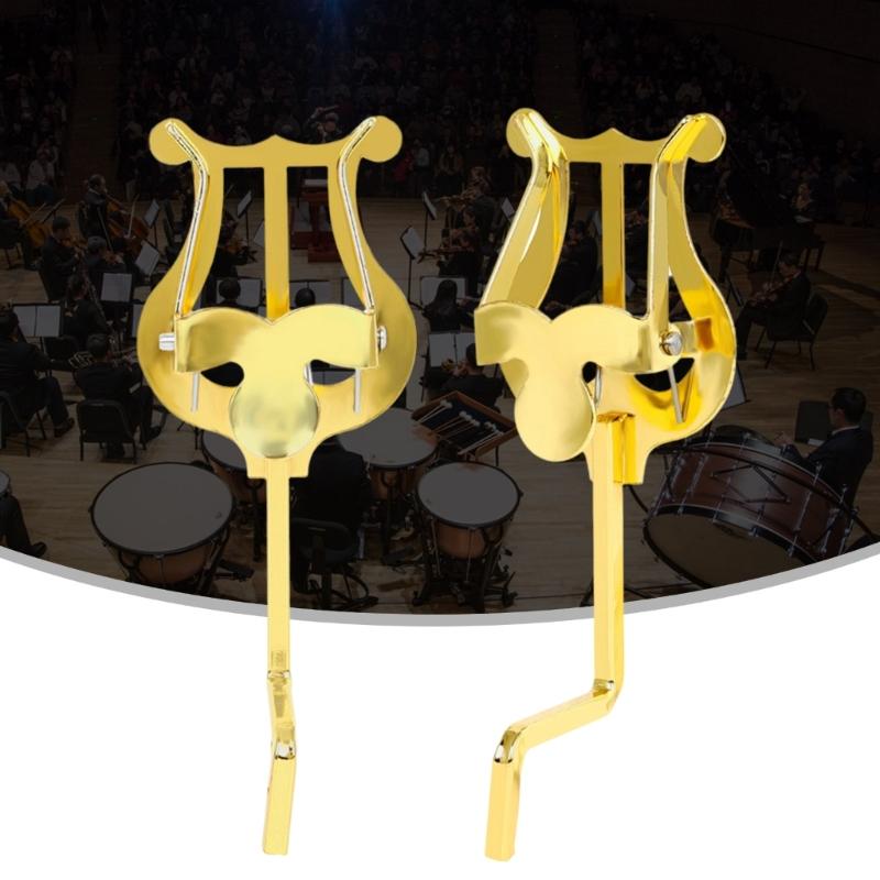 Horn Marchings Lyre Music Sheet Clip Holder Replacement Metal Music Sheet Clip Horn Marchings Lyre Clamp On Stand