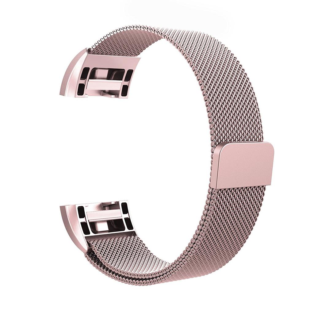 For Fitbit Charge 2 316 Stainless Steel Milanese Watch Band Strap with Magnetic Buckle