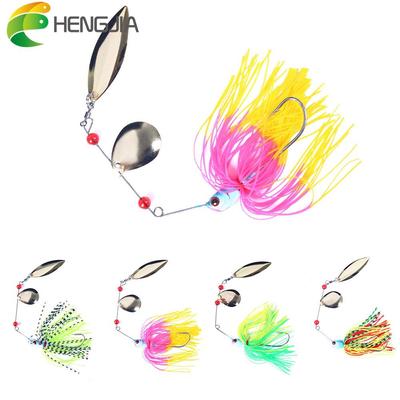 1 adet Etek Balıkçılık Kaşık ile Spinnerbaits Levrek Biyonik Yem Olta takımı için Lures