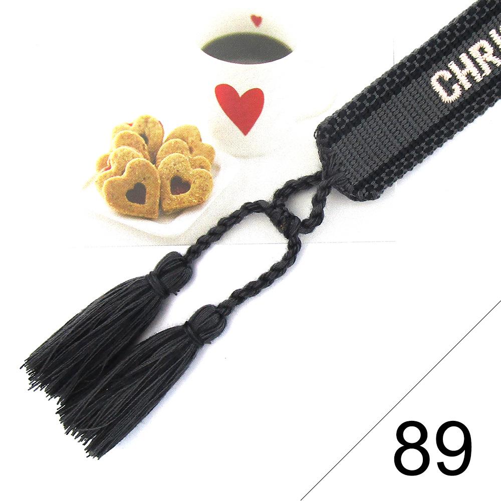 Custom Bohemian Embroidered Bracelet with Tassel and Woven Rope - Handmade Jewelry for Couples and Women