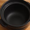 Kamoshika Douguten Earthenware Rice Cooker, 5-cup Rice Pot, OR-60-0006, Black