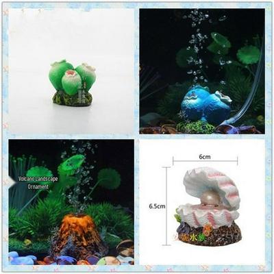 Διακόσμηση Τοπίου Ενυδρείου Πέτρα Φυσαλίδων Οξυγόνωσης Κοράλλι Ηφαίστειο Κέλυφος