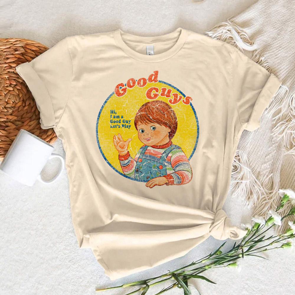 Chucky tshirt women comic t-shirts female streetwear 2000s clothing