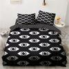 3D Printed Blue Evil Eye Bedding Sets,Girls Bed Supplies Set Duvet Cover Bed Comforter Set Bedding Set