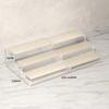 3 Tier Expandable Step Shelf Visible Cabinet Storage Rack Countertop Display Shelf  Pantry