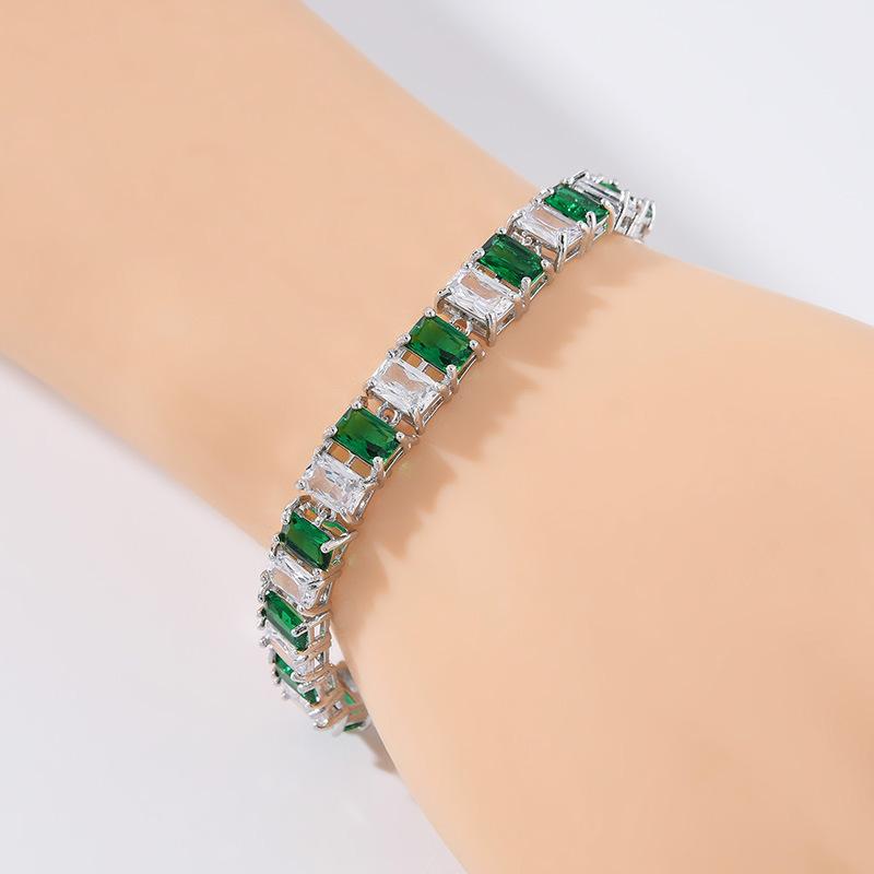 Crystal Zircon Women'S Bracelet, Diamond-Encrusted Bracelet Women, Gift Colored Treasure.