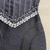 Heavy Sewing Diamond Sling Bandage Evening Dress
