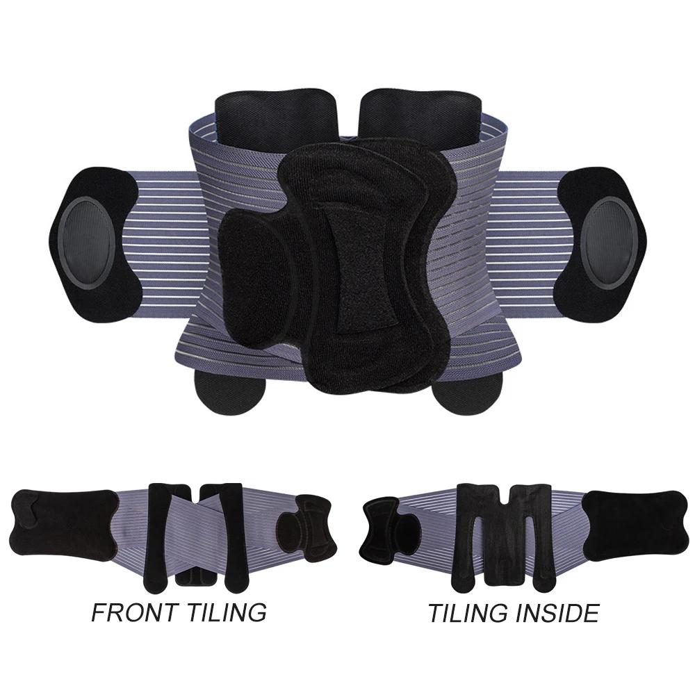 Sport-Rückenstütze für Männer und Frauen, atmungsaktiver Stützgürtel für die Taille und den unteren Rücken