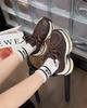 2025 autumn and winter new thick-soled heightening women's versatile casual shoes fashion sports single shoes trendy shoes comfortable dad shoes