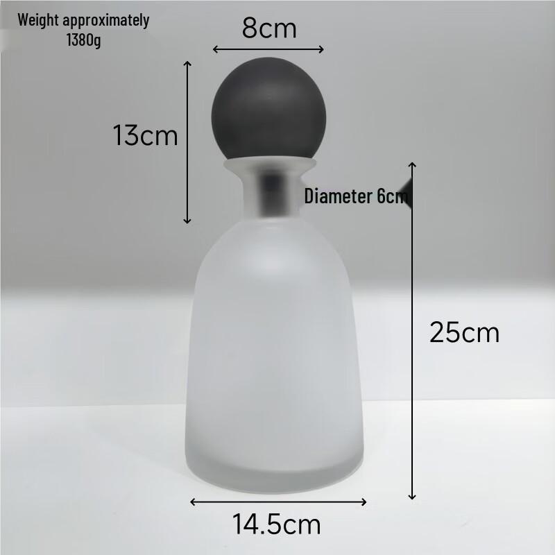 Modern Minimalist Frosted Glass Decor Vase