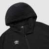 Umbro All-Round Lightweight Stretch Hooded Windbreaker Jacket Black Ur124Sjk31