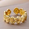 Obega Creative Shell Open Ring For Women Gold Silver Color Simple Design Unique Holiday Summer Jewelry Friend Lover Finger Ring