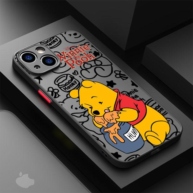 

Чехол для телефона Винни-Пух для Apple iPhone 15 16 Pro XS Max 13 14 Plus XR SE 7 8 12 11 Pro plus Матовый for iPhone 14