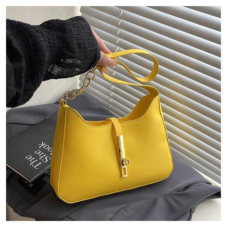 Taschen Neue trendige Damentaschen Frühling und Sommer einfache und vielseitige Schultertaschen Nischen-Achseltaschen