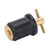 Brass T Handle Drain Plug with Rubber Sl Rust Resistance Marine Boat Accessories