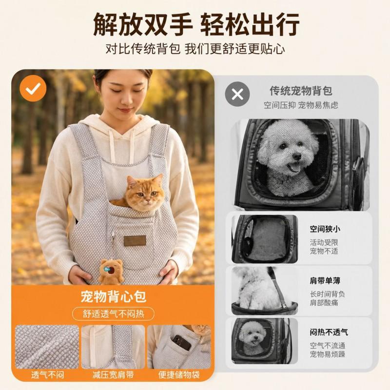 Breathable Pet Carrier Backpack Cats - Large Capacity Ventilated Mesh Design Stress-Free Travel Small To Medium