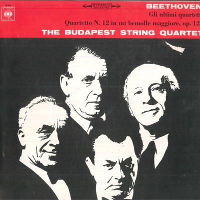 LP-skiva BUDAPEST STRING QUARTET Beethoven Quartetto N. 12 In Mi Bem S61399 CBS 1973 Italien Klassisk Begagnad