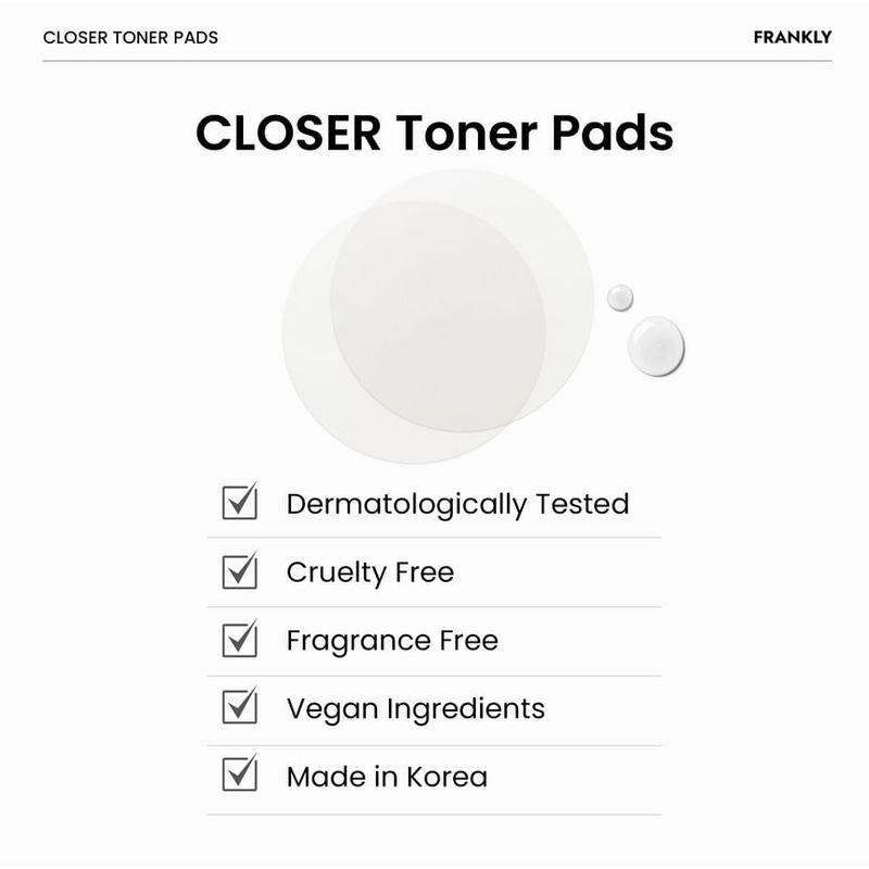 FRANKLY - Closer Pore Tightening Toner Pads