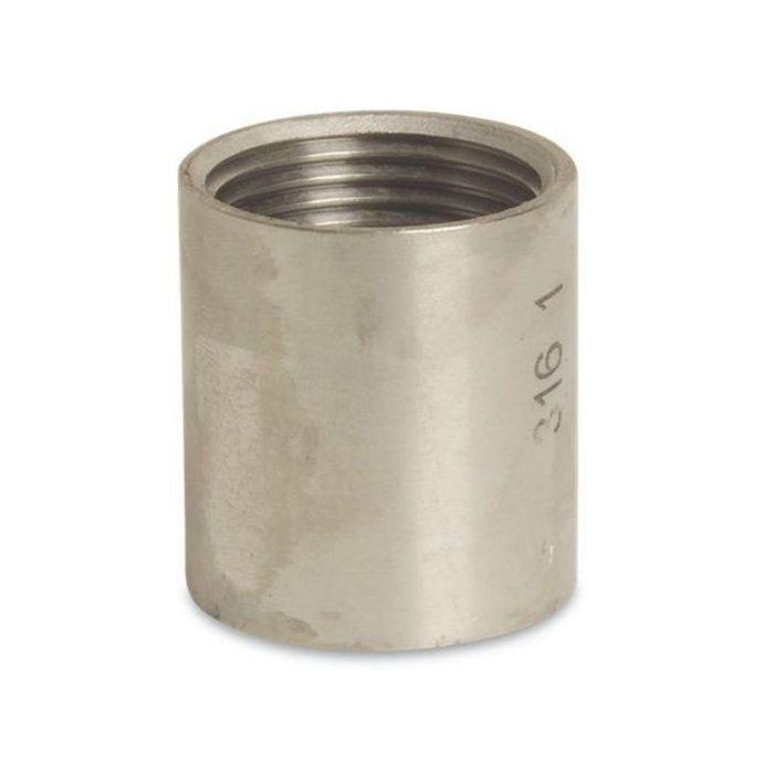 Manchon Inox 1 Pouce V4A, Raccord Fileté pour Plomberie et Chauffage