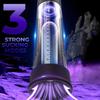 1 Electric Penis Pump Penis Vacuum Pump with 4 Smart Training Modes and 3 Sucking Modes, Automatic Male Masturbator Pump Unit with 2 Silicone Sleeves