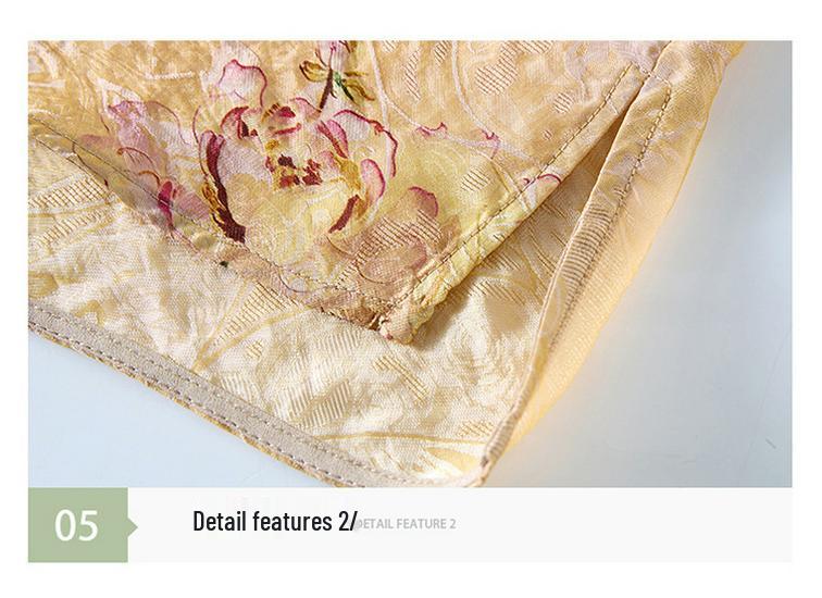 Women's 2026 Summer Chinese-Style Stand Collar Jacquard Silk Shirt