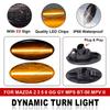 2piece LED Side Indicator Repeater Turn Signal Blinker Lamp For Mazda 2 3 5 6 GG1 GY BT-50 MPV II Smoked Clear Dynamic Lights