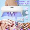 DianaBeauty UV Led Nail Lamp Handheld Nail Dryer with 4 Timer Settings and Foldable Holder 12 LEDS Portable UV Lamp for Manicure