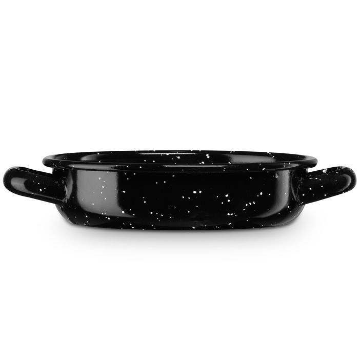 Mini Cocotte à Induction 18 cm, Casserole 0,9 L Acier Émaillé Tous Feux Briebe Levante Noir 02281