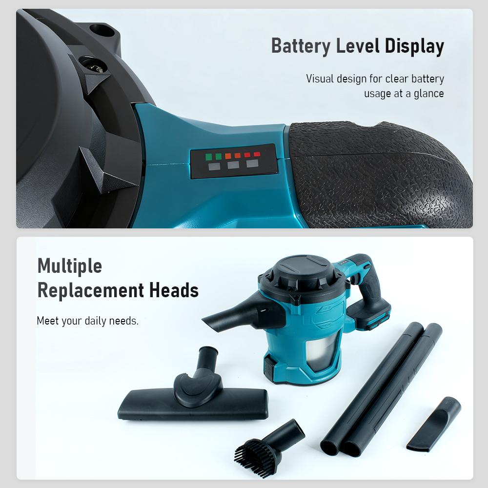 21V Cordless Vacuum Cleaner Brushless Motor Removable and Washable Filter Powerful Suction Handheld Vacuum Cleaner