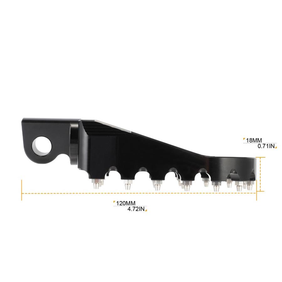 CNC Wide Fat Footpegs Foot Pegs  Rotating Footpegs Black  for  Dyna Sportster Ir