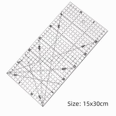 High Quality Clear Mark Quilting Rulers Acrylic Material Multi-Size Fabric Cutting Ruler Square Quilting Rulers Sewing Projects