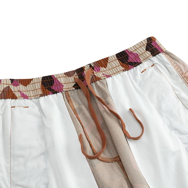 Anta Full Print Mid Waist Breathable Casual Pants Men Bottoms Luxurious-Brown 172441504S-1