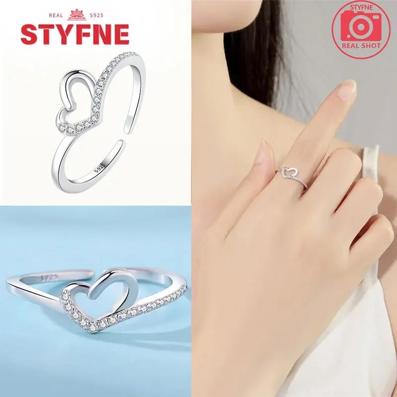 Copper Heart-Shaped Series Open Rings Pink Love Irregular Shape Ring Appropriate For WomenS High-End Jewellery Gifts