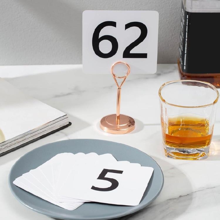 Portable Double Sided Seats Number Cards Place Card for Conferences and Banquets Elegant Wedding Table Numbers