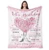 14th Birthday Throw Blanket 50x60 Inch Decorations Gift 14 Year Old Girls