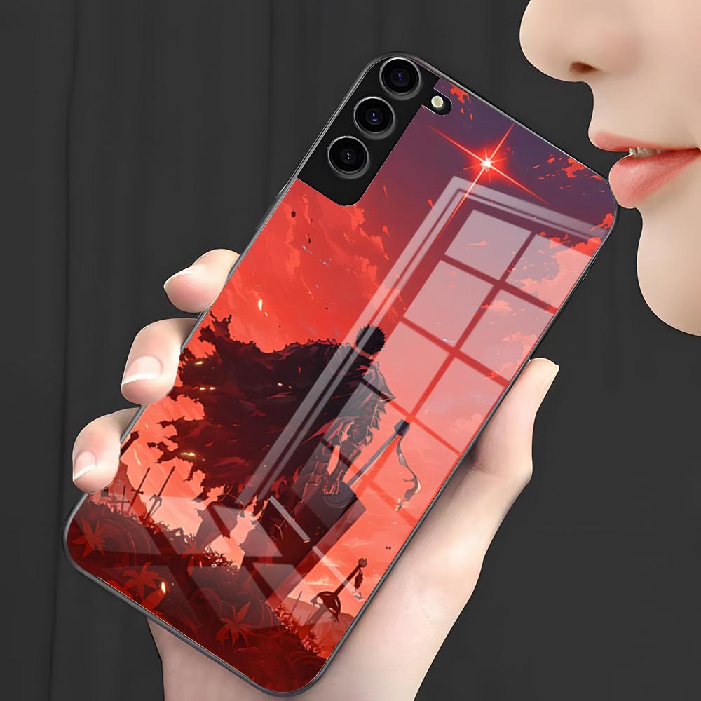 Berserk Comics Cool Phone Case For Samsung A25 A13 A33 5G A54 A36 A35 A56 A52 A14 Shockproof Glass Cover