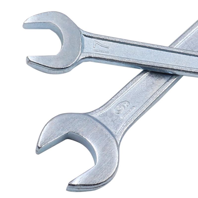 Galvanized Dual-Purpose Metric Double Open-End Wrench for Auto Repair