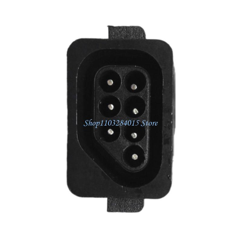 R6FF 7 Pin Female Connector Socket Slot 90 Degree for Game Consoles Controllers