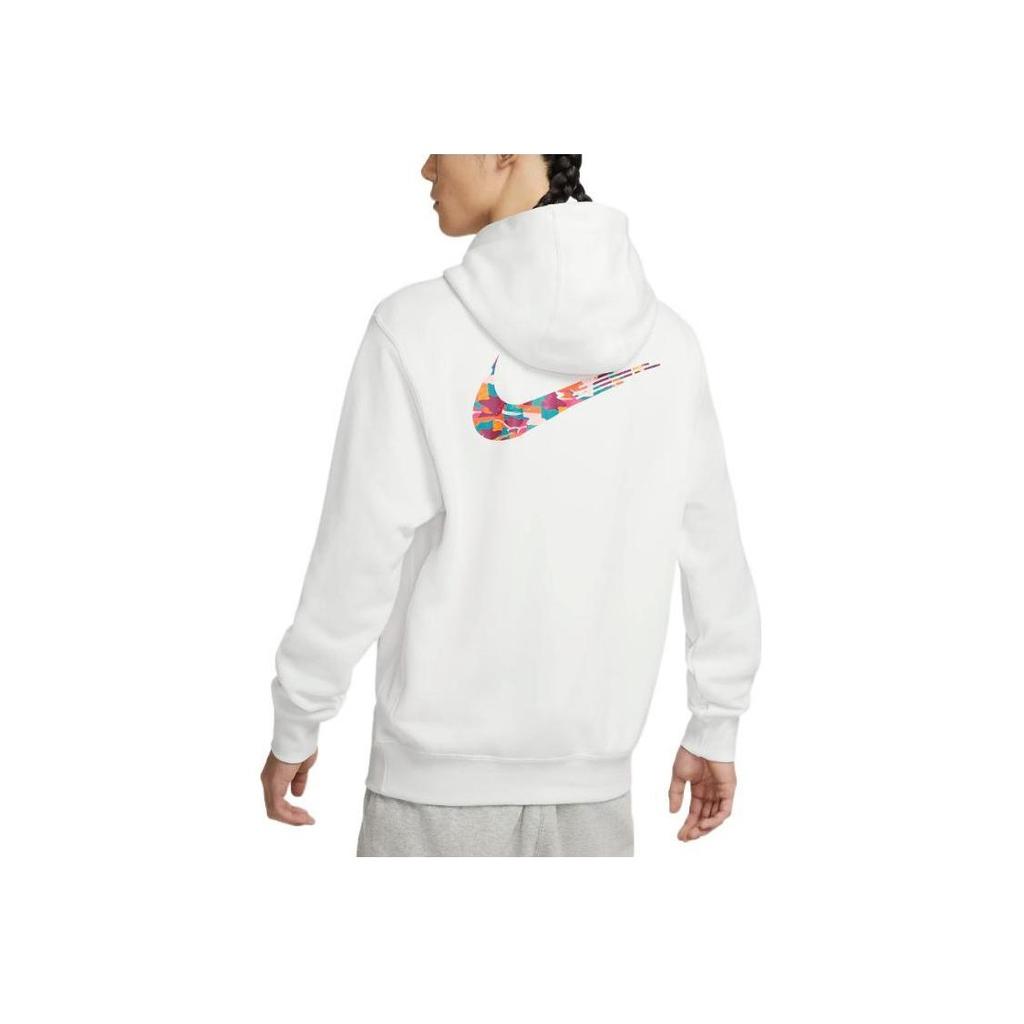 Nike CNY Hase Jahr Serie Sportbekleidung Buchstaben Logo Druck Fleecegefütterter Strick-Hoodie Herren Tops Summit-White FD4058-121