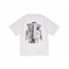 New K-pop Black and White Portrait Pattern Printed Loose Short-sleeved Men's and Women's Casual Round-neck T-shirt