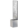 Garden Privacy Screen Canvas Silver 32 X 32 X 150 Cm Stainless Steel
