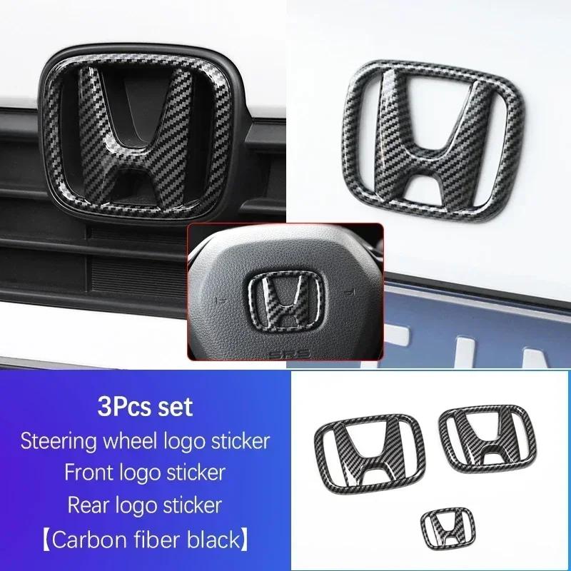 Car Badge Stickers Front Grille Trunk Steering Wheel Logo Accessories For Honda Civic CRV 10th 11th Gen Civic 10th Gen Accord