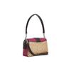 Coach Grace 26 Classic Monogram Horse And Carriage Logo Flap Top Handle Shoulder Bag Women Handbags Purple Khaki CJ633-SVVSB